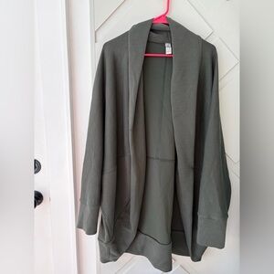 Spanx air essentials cardigan cocoon wrap Olive Green Women's Open Front 2xl/3xl